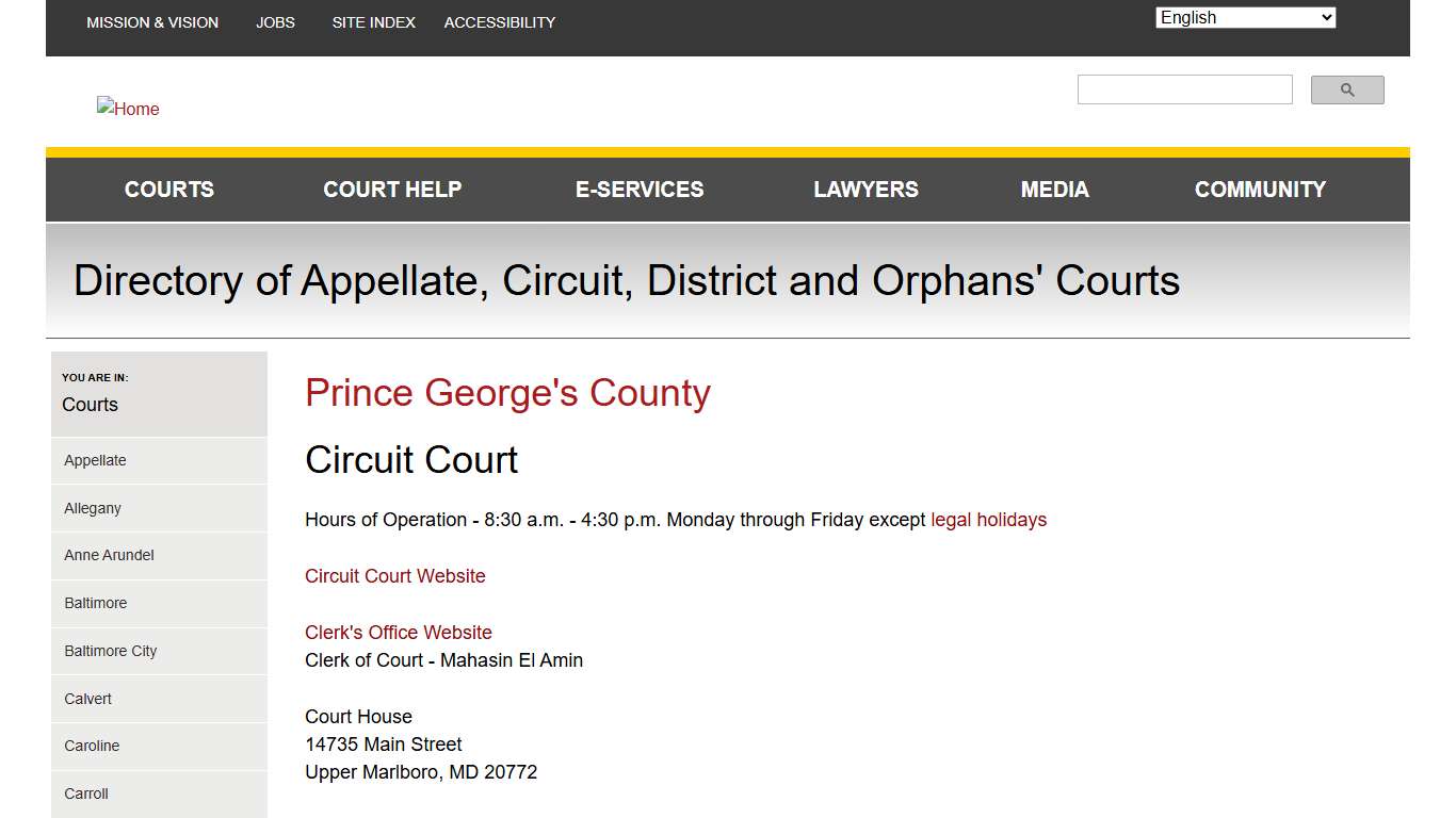 Prince George's County | Maryland Courts